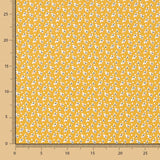 Popelín Algodón Mini Flor Ocre - Ribes y Casals