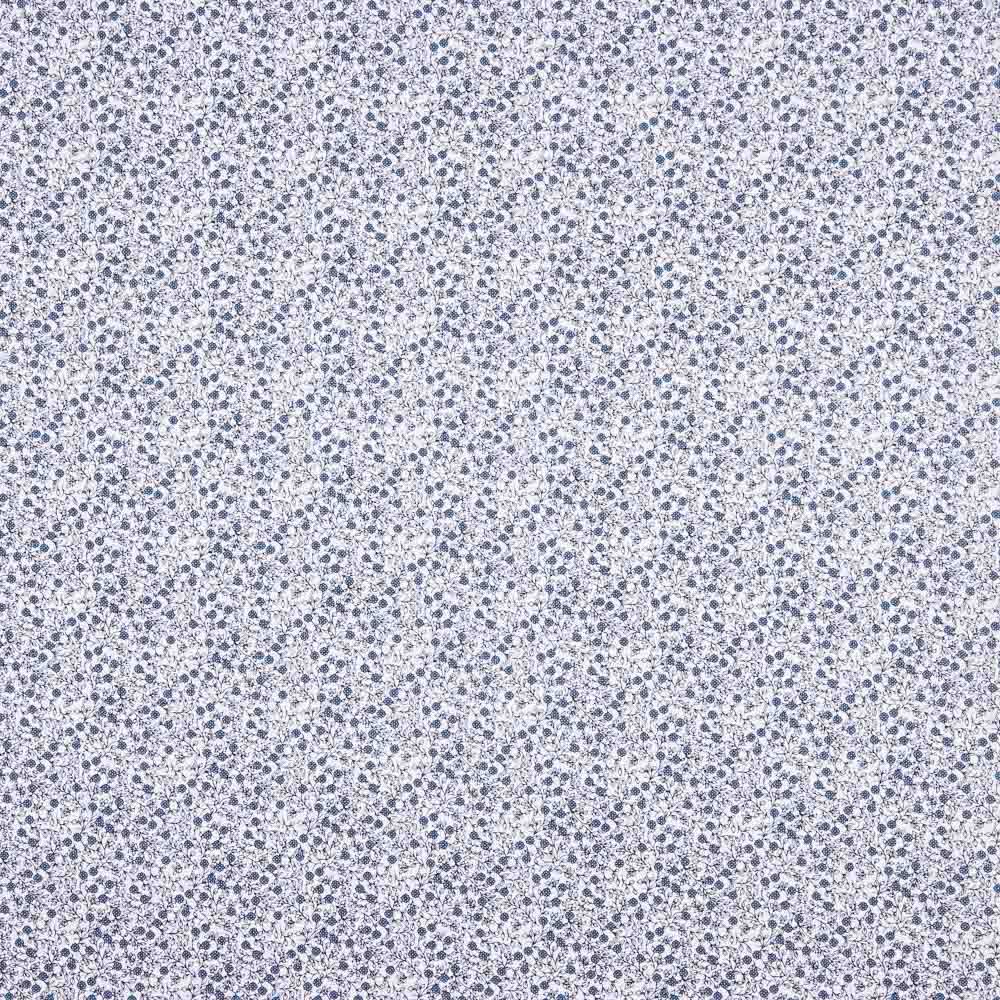 Popelín Algodón Minimals Blanco-Azul - Ribes y Casals