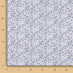 Popelín Algodón Minimals Blanco-Azul - Ribes y Casals