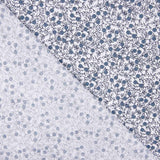 Popelín Algodón Minimals Blanco-Azul - Ribes y Casals