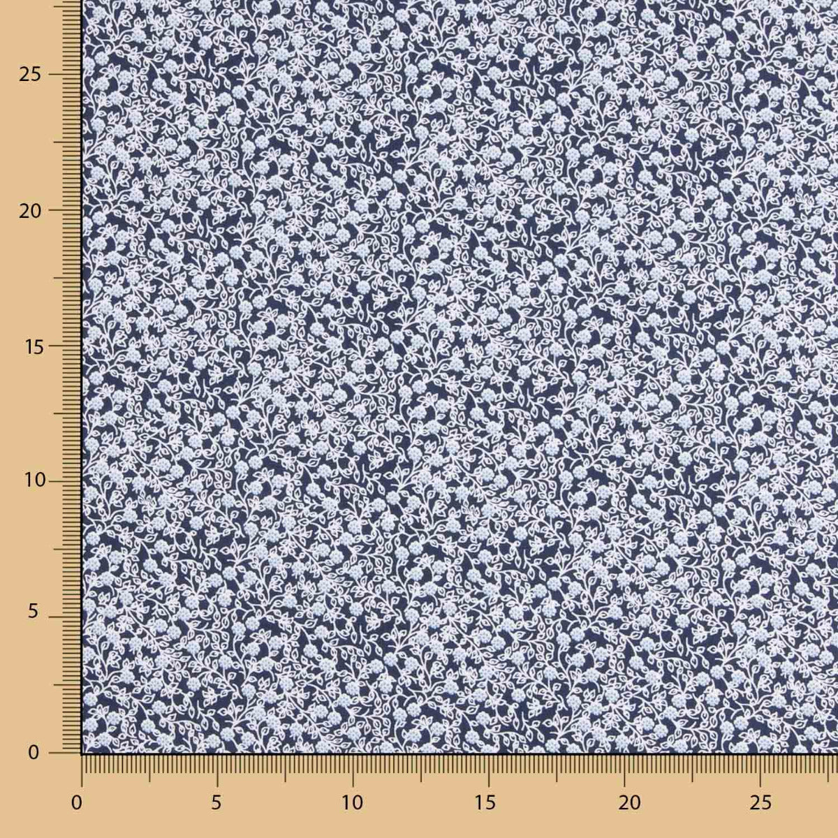 Popelín Algodón Minimals Navy - Ribes y Casals