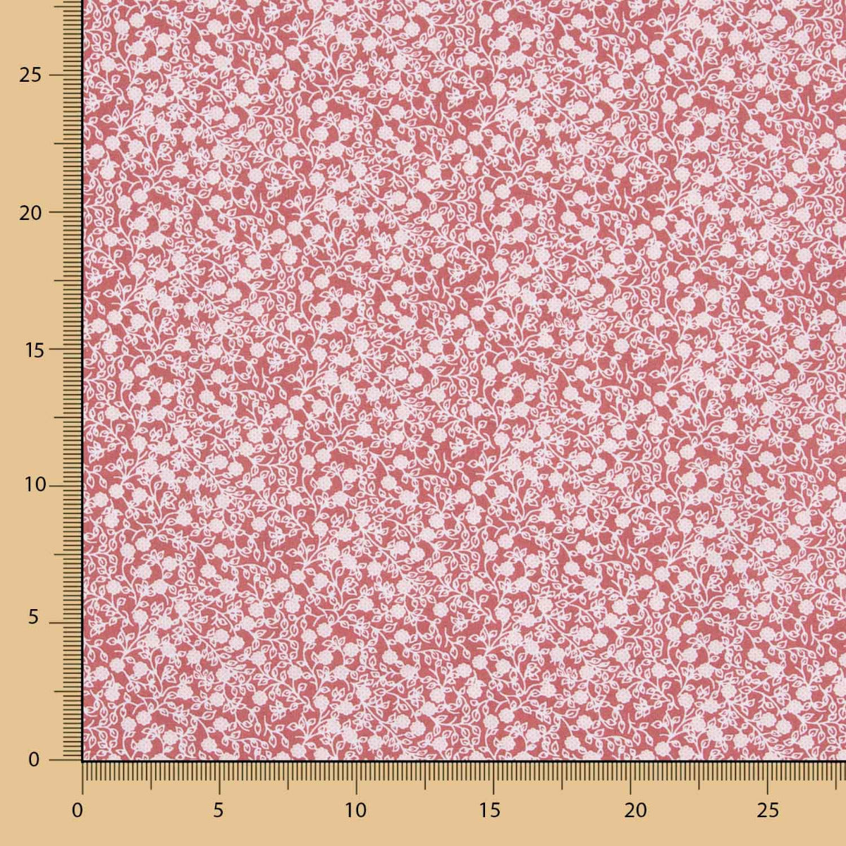 Popelín Algodón Minimals Rosa Oscuro - Ribes y Casals