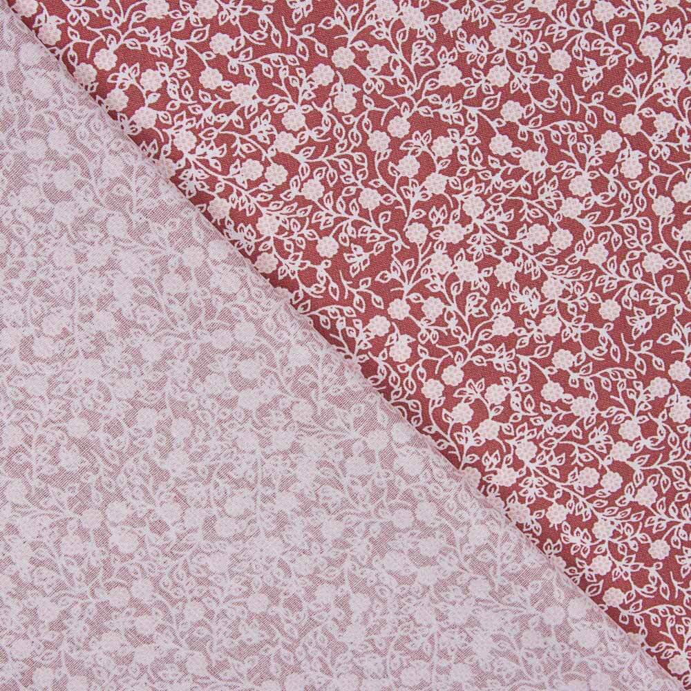 Popelín Algodón Minimals Rosa Oscuro - Ribes y Casals