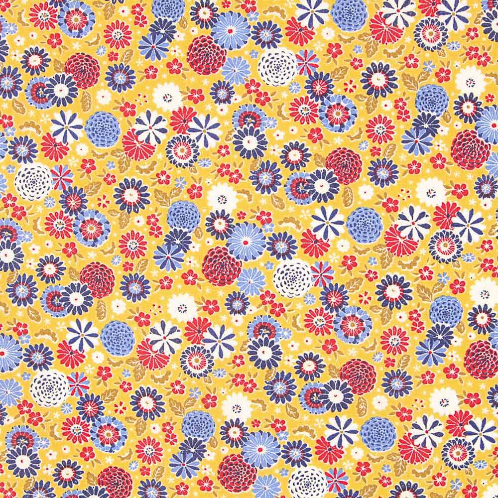 Popelín Algodón Misaki Amarillo Oeko-Tex® - Ribes y Casals