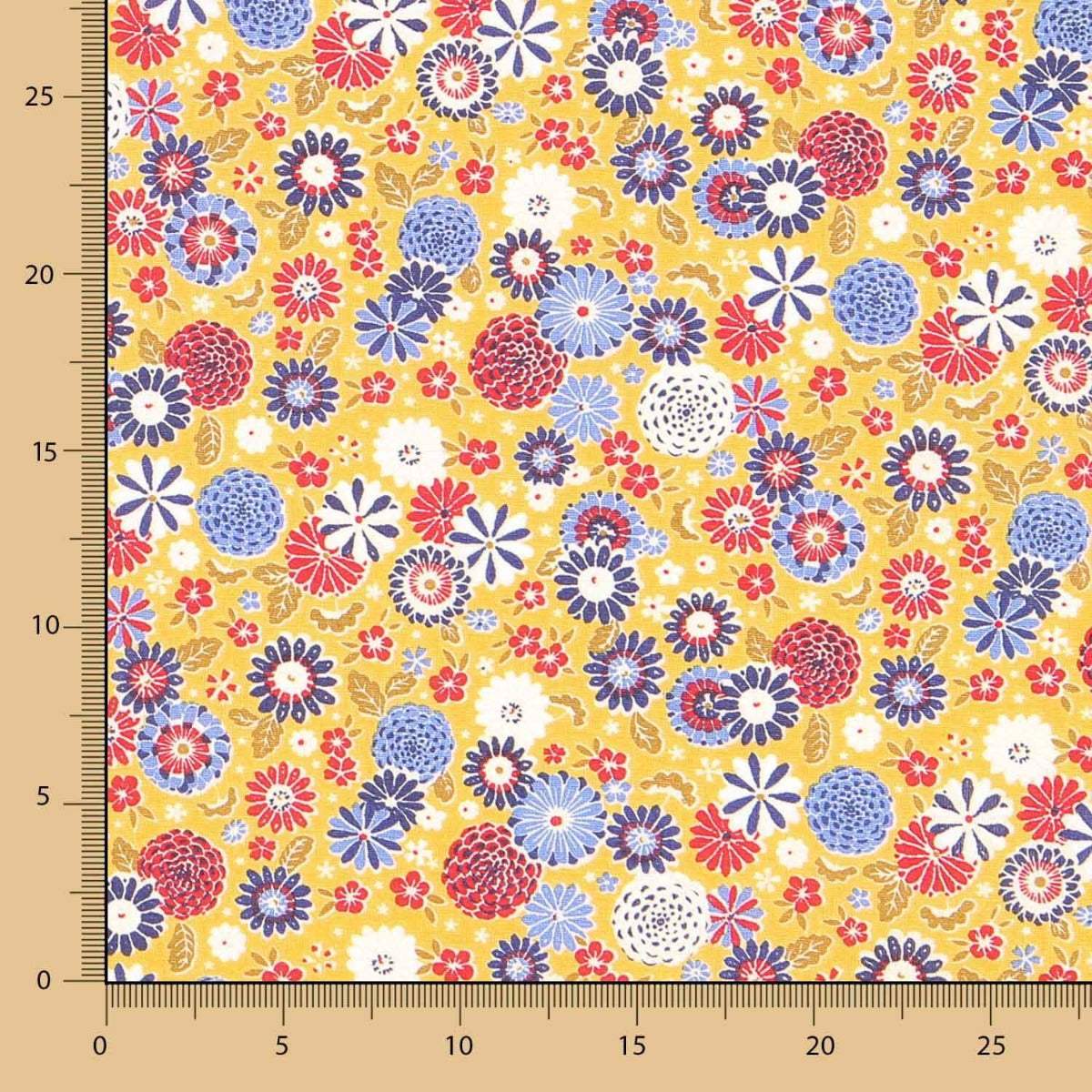 Popelín Algodón Misaki Amarillo Oeko-Tex® - Ribes y Casals