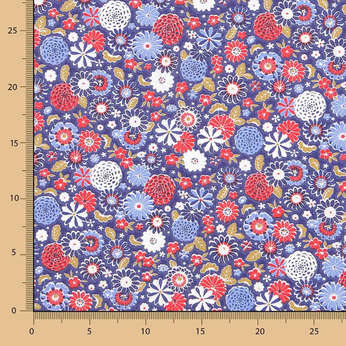 Popelín Algodón Misaki Azulón Oeko-Tex® - Ribes y Casals