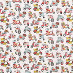 Popelín Algodón Vespas Juvenil - Ribes y Casals