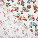 Popelín Algodón Vespas Juvenil - Ribes y Casals