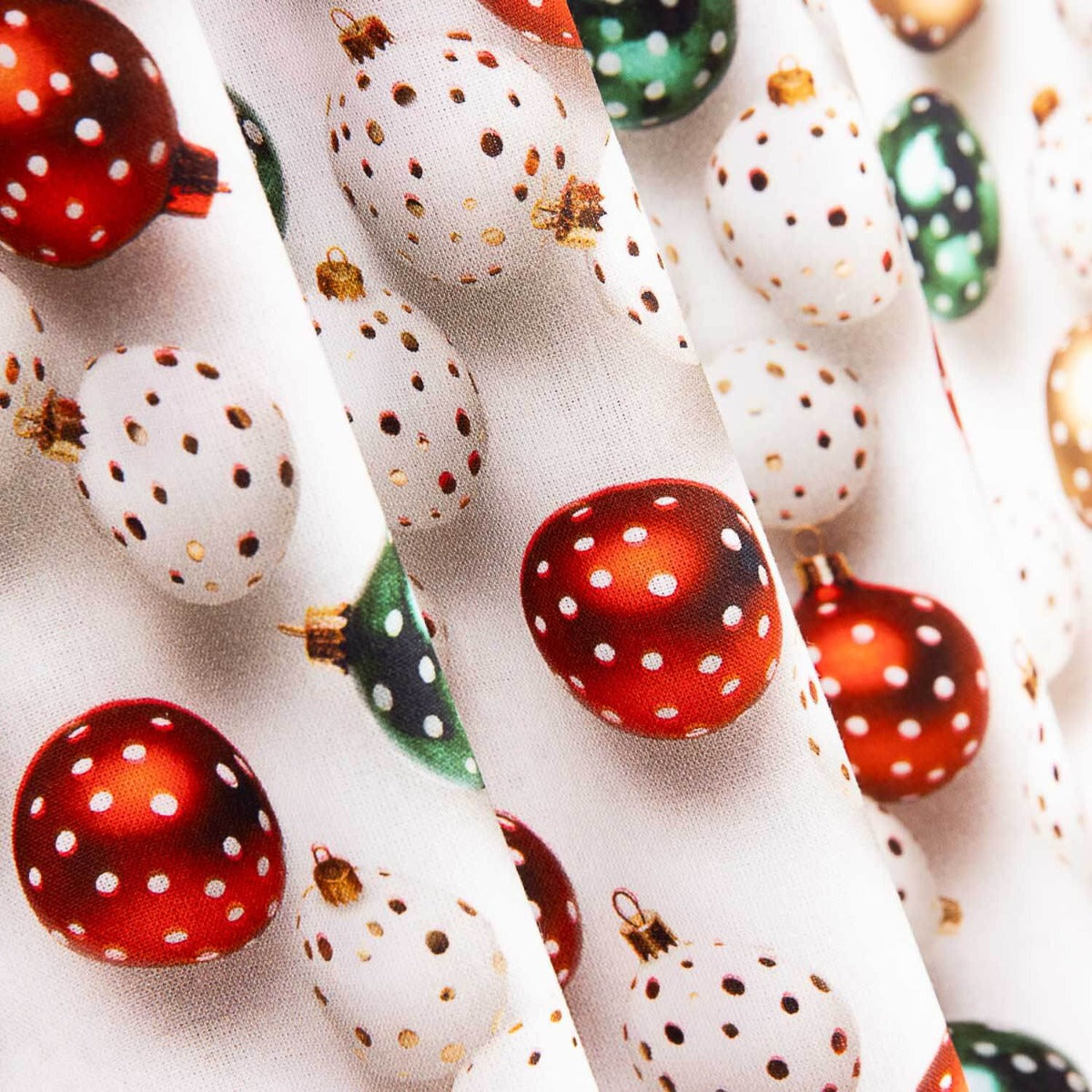 Popelín Algodón Navidad Bolas - Ribes y Casals