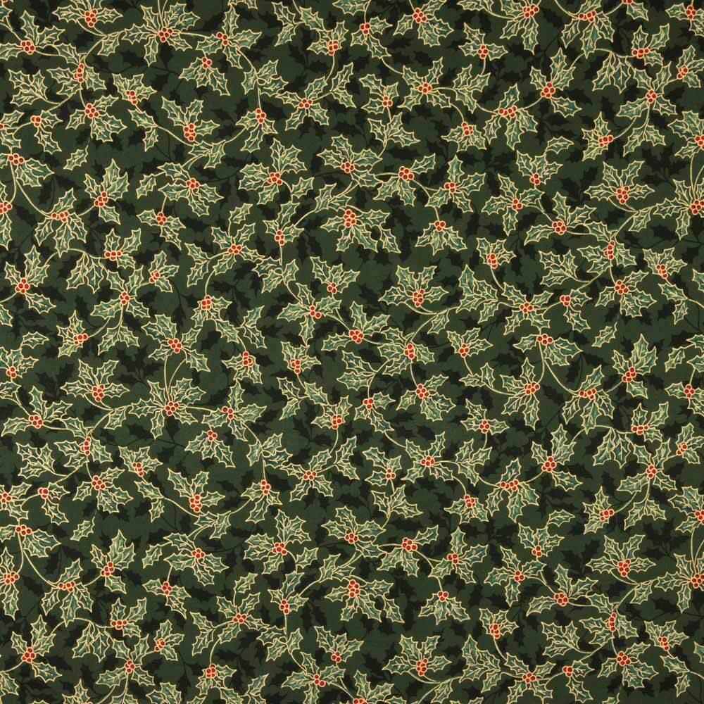 Algodón Navidad Bouquet Muérdago Verde - Ribes y Casals