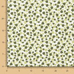 Popelín Algodón Orgánico Corazones Verdes - Ribes y Casals