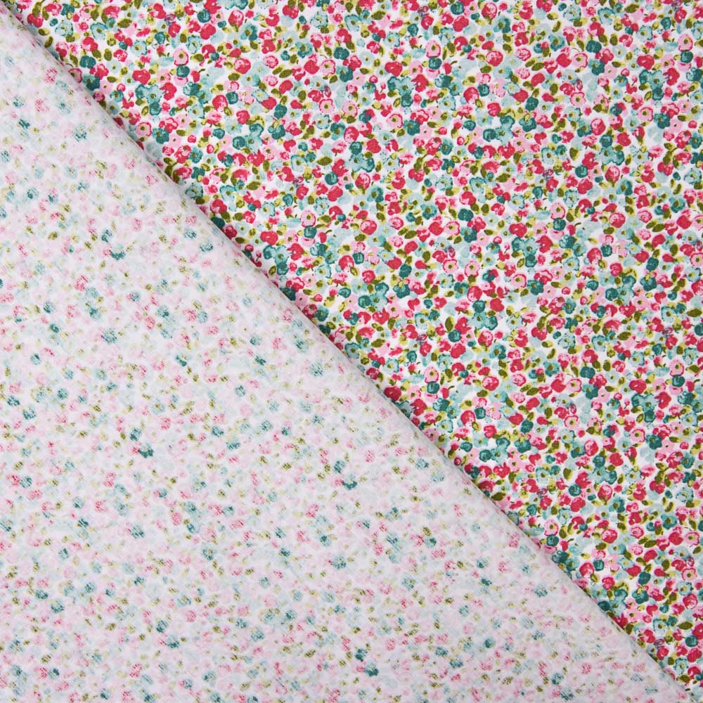 Popelín Algodón Orgánico Florencia Rosada - Ribes y Casals