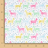 Popelín Algodón Orgánico Infantil Cebras Multicolor - Ribes y Casals