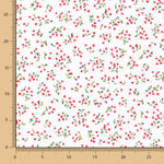 Popelín Algodón Orgánico Infantil Cerezas Mini - Ribes y Casals