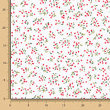 Popelín Algodón Orgánico Infantil Cerezas Mini - Ribes y Casals