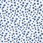 Popelín Algodón Orgánico Infantil Corazones Azules - Ribes y Casals