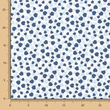 Popelín Algodón Orgánico Infantil Corazones Azules - Ribes y Casals