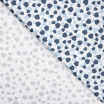 Popelín Algodón Orgánico Infantil Corazones Azules - Ribes y Casals