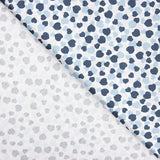 Popelín Algodón Orgánico Infantil Corazones Azules - Ribes y Casals