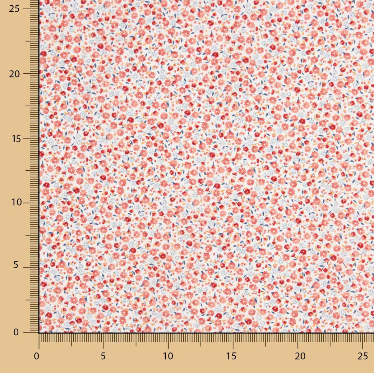 Popelín Algodón Orgánico Infantil Flor Carla - Ribes y Casals
