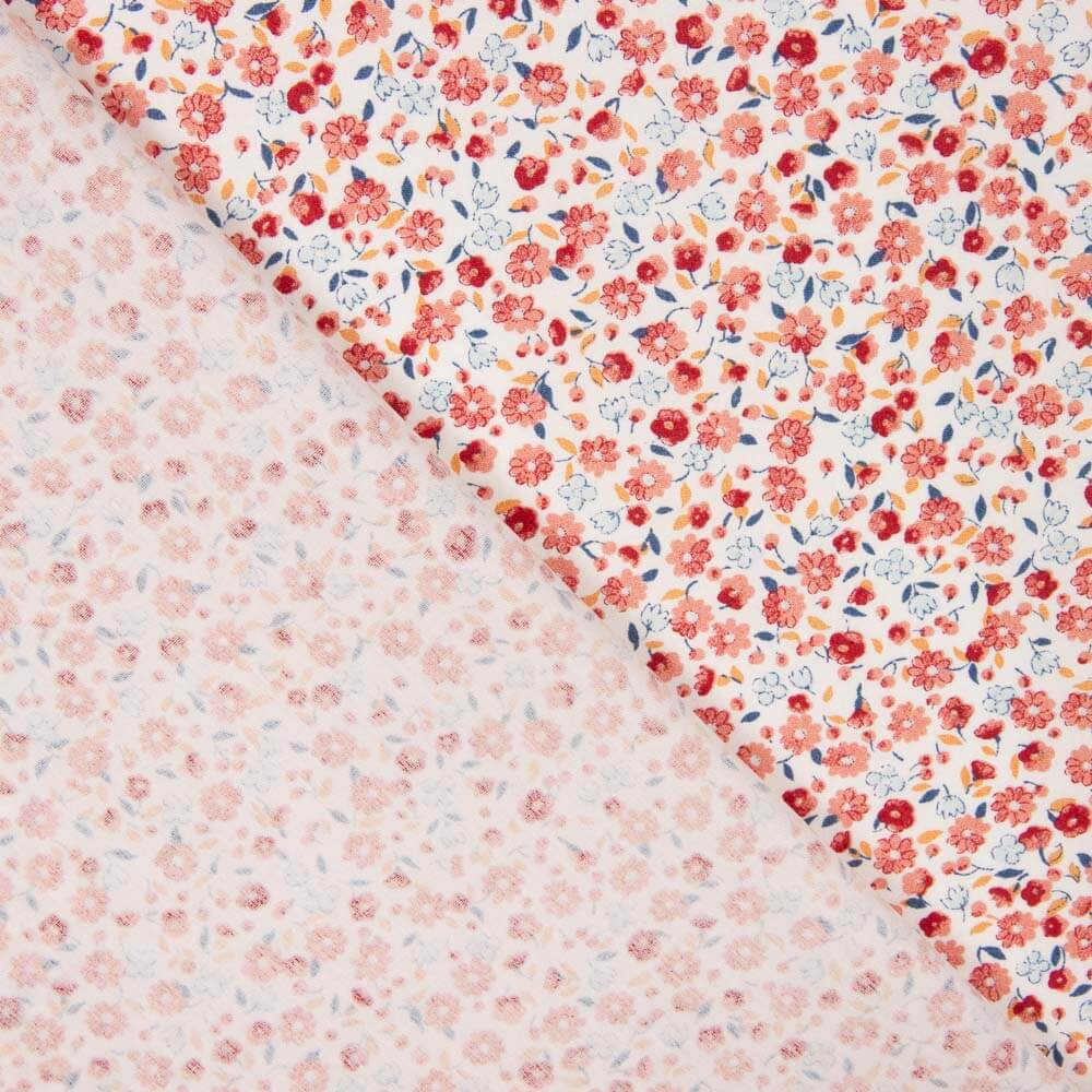 Popelín Algodón Orgánico Infantil Flor Carla - Ribes y Casals