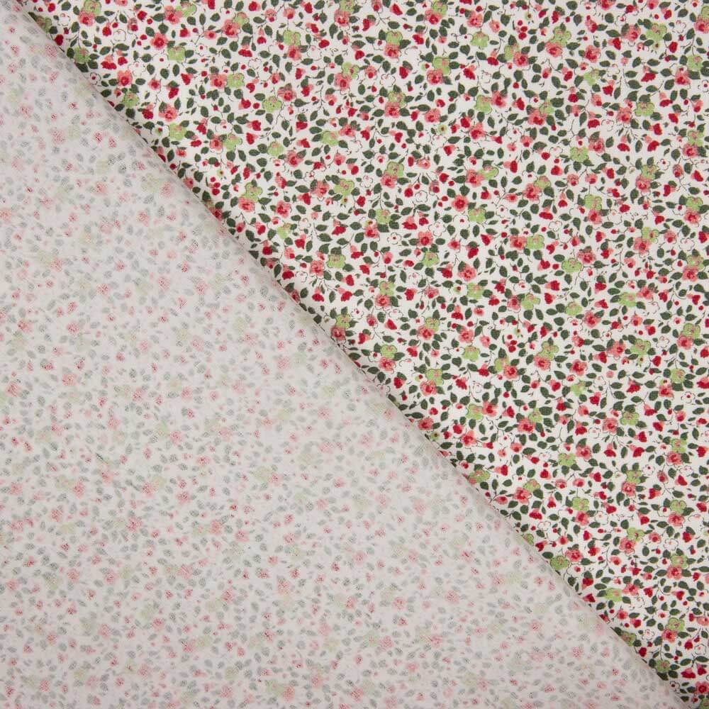 Popelín Algodón Orgánico Infantil Flor Eugenia - Ribes y Casals