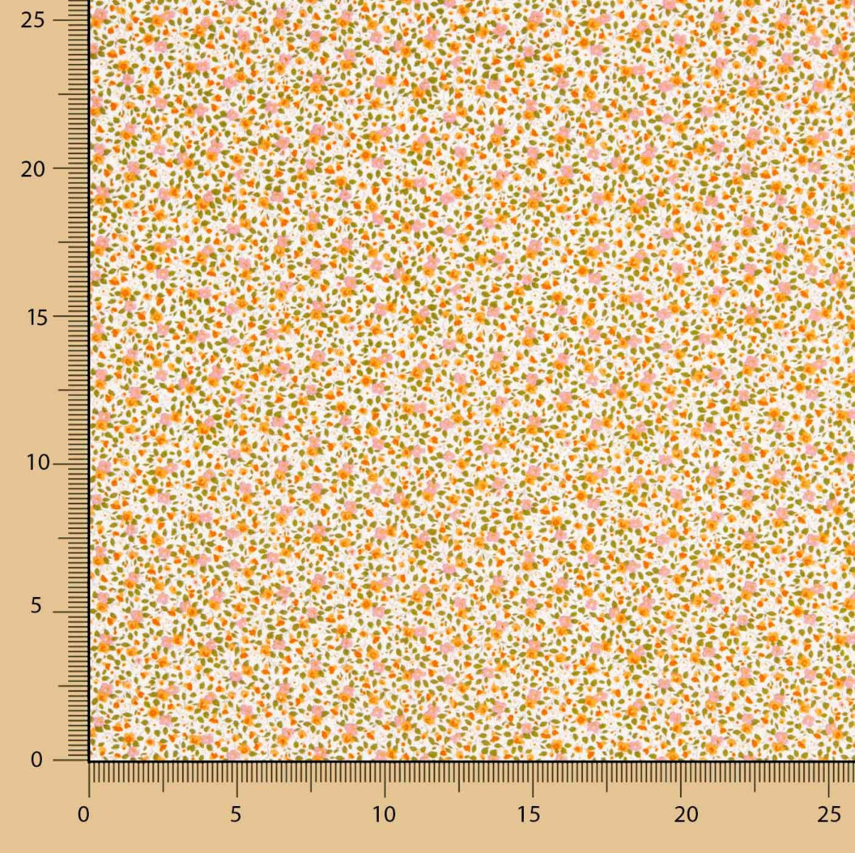 Popelín Algodón Orgánico Infantil Flor Isabel - Ribes y Casals