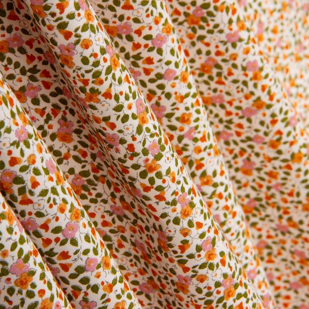 Popelín Algodón Orgánico Infantil Flor Isabel - Ribes y Casals