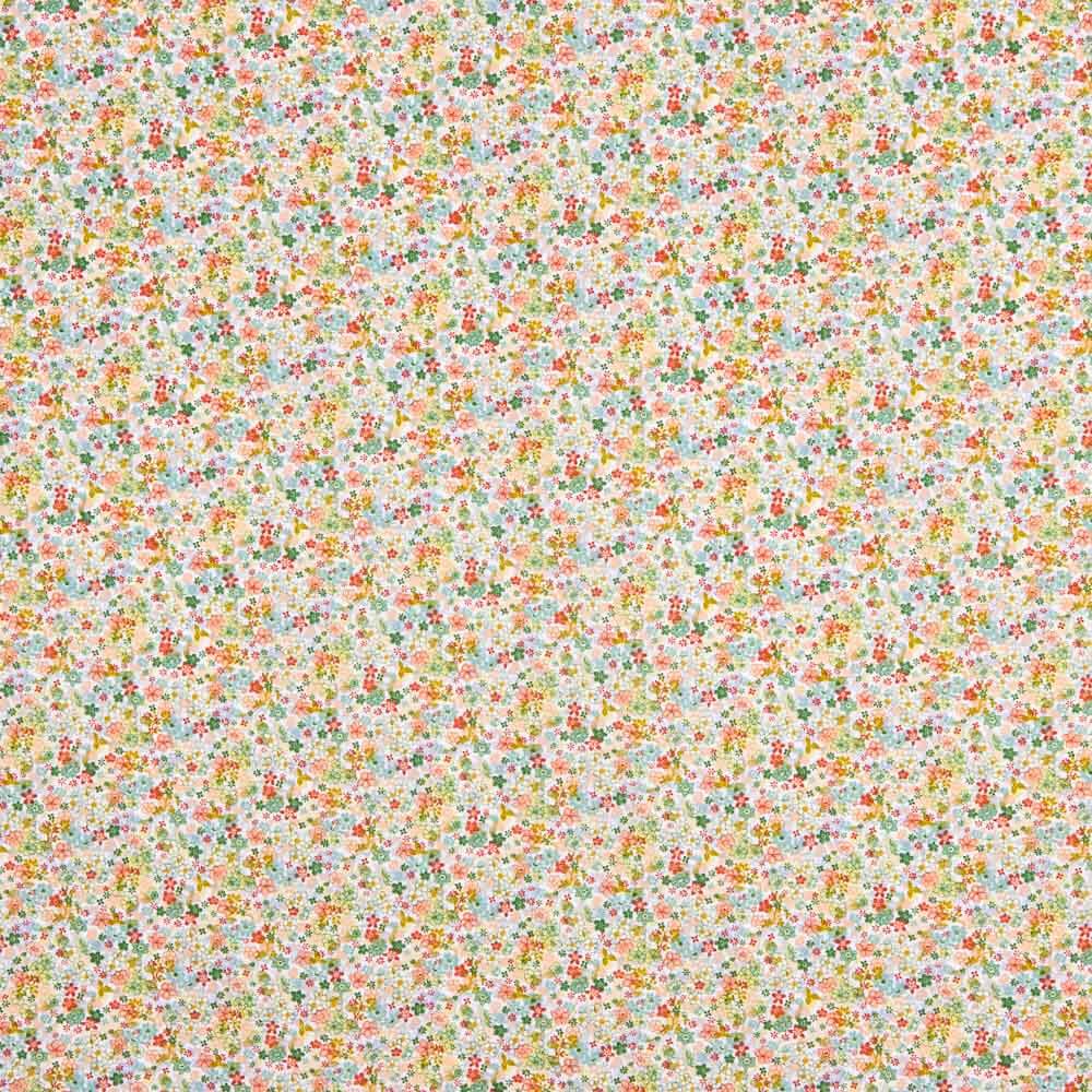 Popelín Algodón Orgánico Infantil Flor Josefa - Ribes y Casals