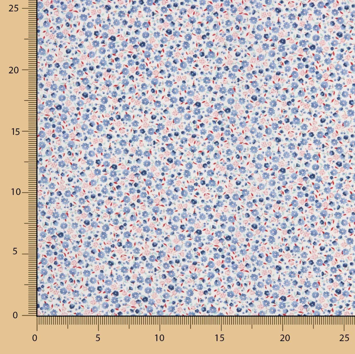 Popelín Algodón Orgánico Infantil Flor Stella - Ribes y Casals