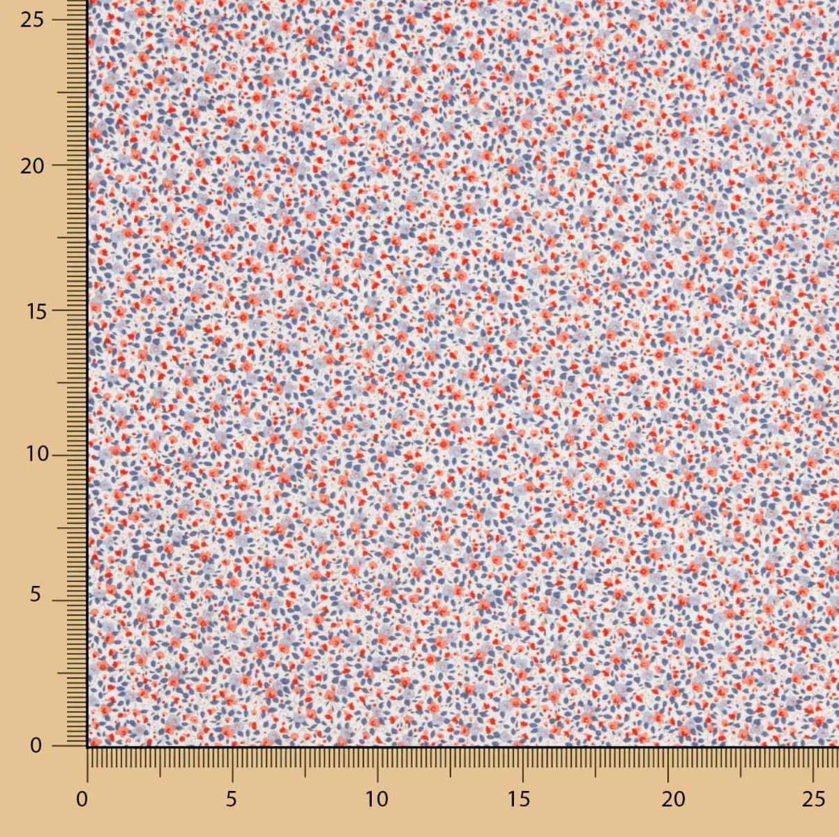Popelín Algodón Orgánico Infantil Flor Yurena - Ribes y Casals