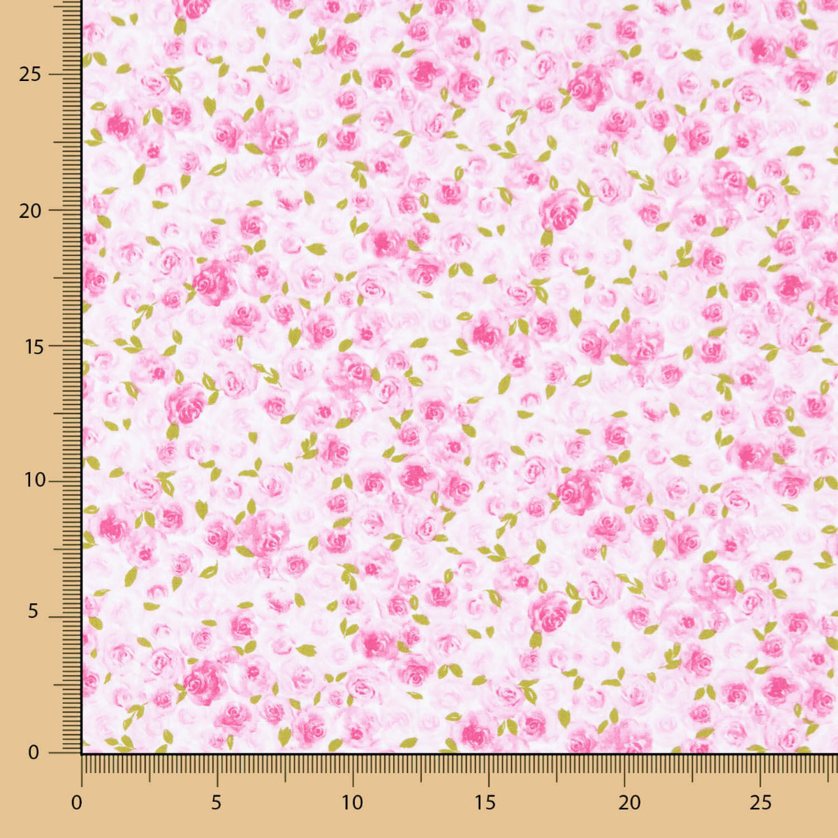 Popelín Algodón Orgánico Infantil Jardín Rosas - Ribes y Casals