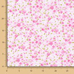 Popelín Algodón Orgánico Infantil Jardín Rosas - Ribes y Casals