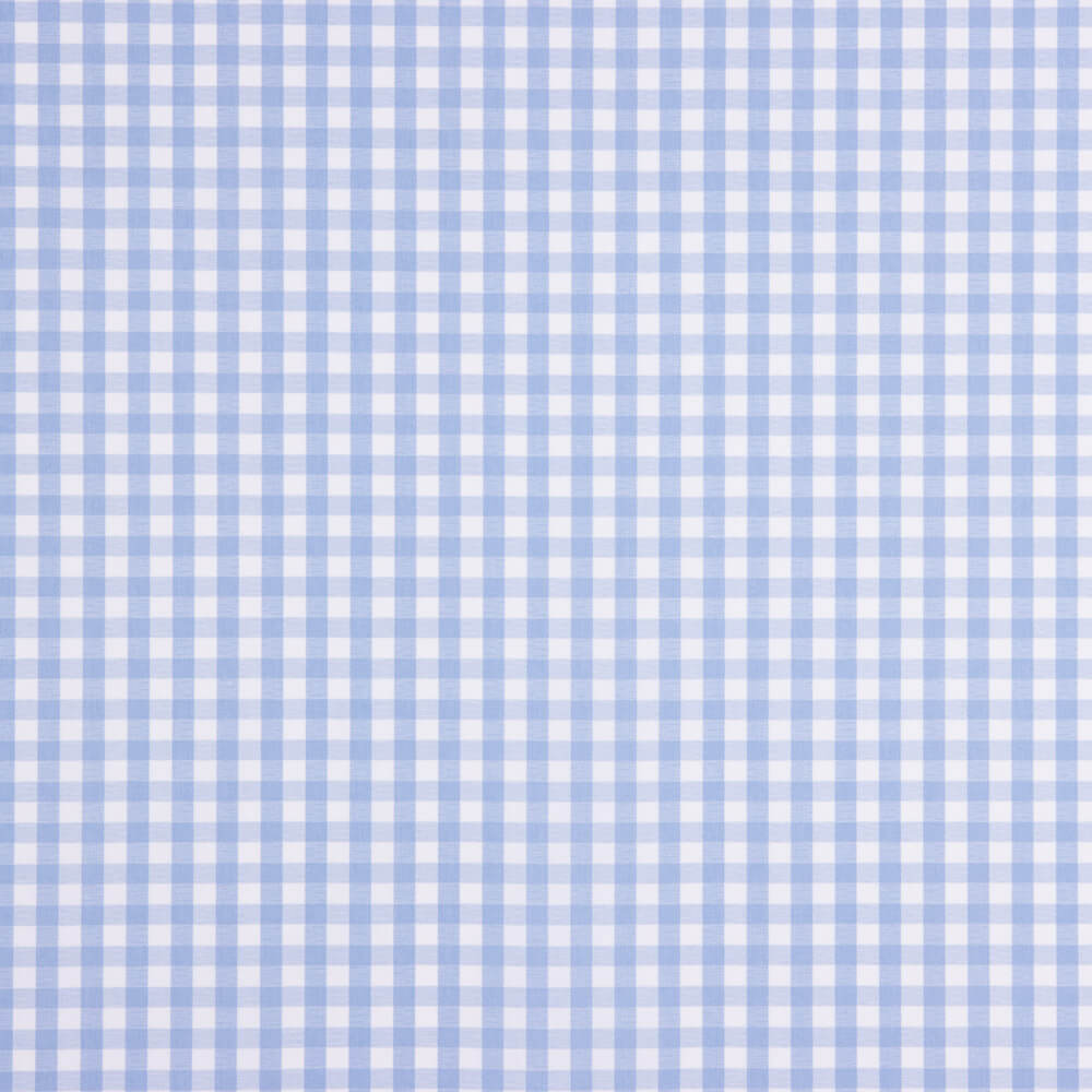 Popelín Algodón Orgánico Infantil Maxi Cuadro Azul - Ribes y Casals