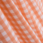 Popelín Algodón Orgánico Infantil Maxi Cuadro Naranja - Ribes y Casals