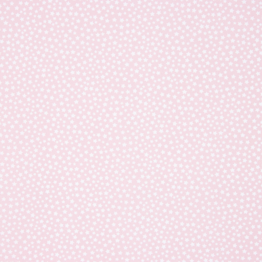 Popelín Algodón Orgánico Infantil Mini Estrella Rosa - Ribes y Casals