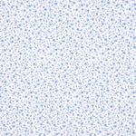 Popelín Algodón Orgánico Infantil Mini Flor Azul - Ribes y Casals