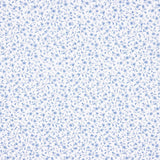 Popelín Algodón Orgánico Infantil Mini Flor Azul - Ribes y Casals