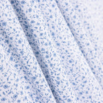 Popelín Algodón Orgánico Infantil Mini Flor Azul - Ribes y Casals