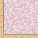 Popelín Algodón Orgánico Infantil Mini Flor Lunar Rosa - Ribes y Casals