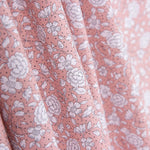 Popelín Algodón Orgánico Infantil Mini Flor Lunar Rosa - Ribes y Casals