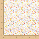 Popelín Algodón Orgánico Infantil Mini Jardín Amarillo - Ribes y Casals