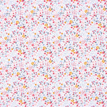 Popelín Algodón Orgánico Infantil Mini Jardín Naranja - Ribes y Casals