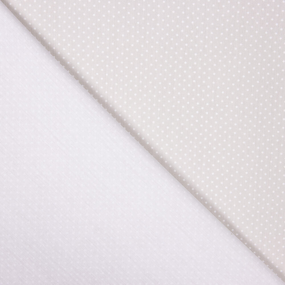 Popelín Algodón Orgánico Infantil Mini Lunar Beige - Ribes y Casals