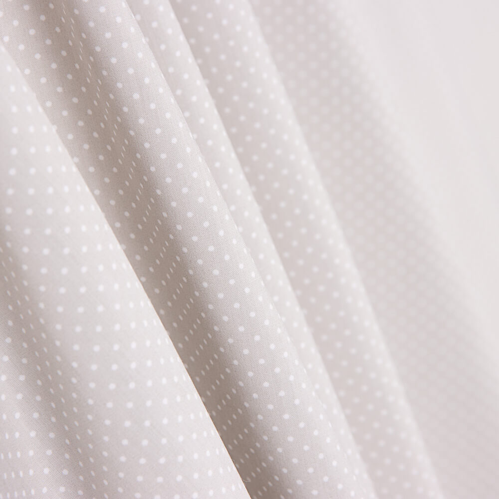 Popelín Algodón Orgánico Infantil Mini Lunar Beige - Ribes y Casals