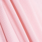 Popelín Algodón Orgánico Infantil Mini Lunar Rosa - Ribes y Casals