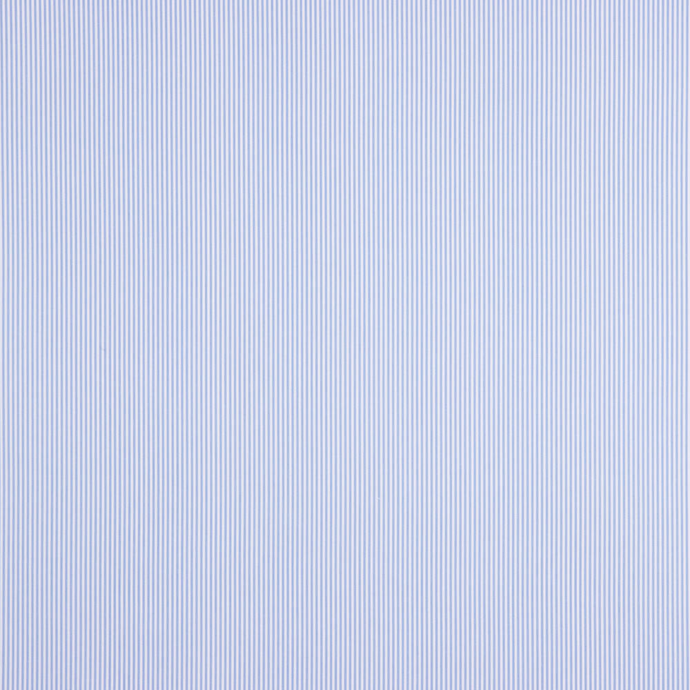 Popelín Algodón Orgánico Infantil Mini Raya Azul - Ribes y Casals