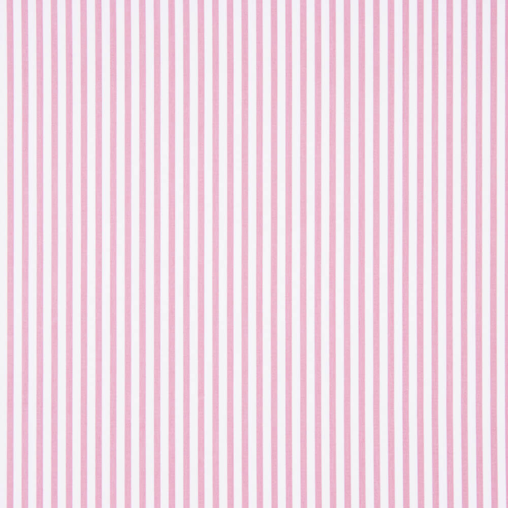 Popelín Algodón Orgánico Infantil Mini Raya Rosa - Ribes y Casals