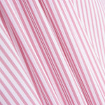 Popelín Algodón Orgánico Infantil Mini Raya Rosa - Ribes y Casals