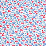 Popelín Algodón Orgánico Infantil Peces Azul - Ribes y Casals